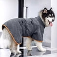 thumbnail image 2 of Dog Bathrobe Absorbent Dog Towels Large Quick Drying Robes For After Bath Soft Adjustable Warm Keeping Dogs Towel(S XL), 2 of 9
