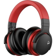 MOVSSOU E7 Active Noise Cancelling Bluetooth Wireless Headphones - BLACK/RED