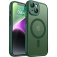 thumbnail image 1 of Magnetic Case for iPhone 16 Pro Max with Full Camera Protection [Compatible with Magsafe] [Translucent Matte] Protective Phone Case, Hot Pink, 1 of 5