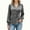 Gray women's v neck long sleeve blouse a1, variant on Summer Women's V Neck Long Sleeve Blouse Satin Wrap Button Down Elegant Casual Tops Beach Vacation Fashion Clothes, Red 2XL