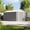 Gray 8x12 FT, variant on 8x10 FT Outdoor Storage Shed, Large Garden Tool Metal Shed with Sloping Roof and Lockable Door, Modern Utility Storage Sheds for Lawn Garden Patio Backyard, Gray