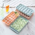 thumbnail image 1 of Plastic Ice Cube Tray Box Cube Form Mold Cream Popsicle Maker Mould Shape With Lid Refrigerator Bar Tools AccessoriesBlue 18China He Qiyong unisex, 1 of 1