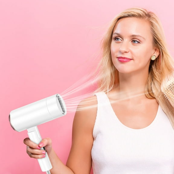 RXMEKW Mini Hair Dryer Foldable Mini Household Three-Speed Strong Wind Student Dormitory Dedicated Silent Hair Dryer