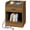 Dark Brown, variant on Nightstand Hidden Drawer Charing Table -  Night Stand with Charger Station, Modern Nightstand with Hidden Compartment, Large Wood Bedside Tables with Drawers for Bedroom, Living Room