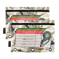 thumbnail image 3 of 2 Pack Flip Folders with Clear PVC Window Binder Pouches 3-Ring Binder Organizer for Office & Home Lily Motifs Pattern, 3 of 6