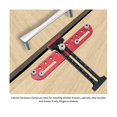 thumbnail image 1 of New Door Hole Handle Punch Locator Cabinet Drawer Handle Hole Drill Guide Sleeve Woodworking Tools, 1 of 5