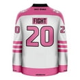 thumbnail image 4 of Breast Cancer Awareness Butterfly White Charity Hockey Jersey, 4 of 5