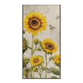 thumbnail image 2 of XYZCANDO Car Seat Towel Cover Non-Slip Towel Car Seat Cover for Outdoor Beach Swimming, Car Seat Cover Towel Sweat Absorption, Butterfly and Sunflower Pattern, 2 of 11