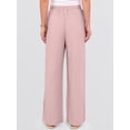 thumbnail image 6 of ANRABESS Womens Casual Wide Leg Pants Elastic Waist Drawstring Lightweight Flowy Beach Palazzo Pants with Pockets, 6 of 8