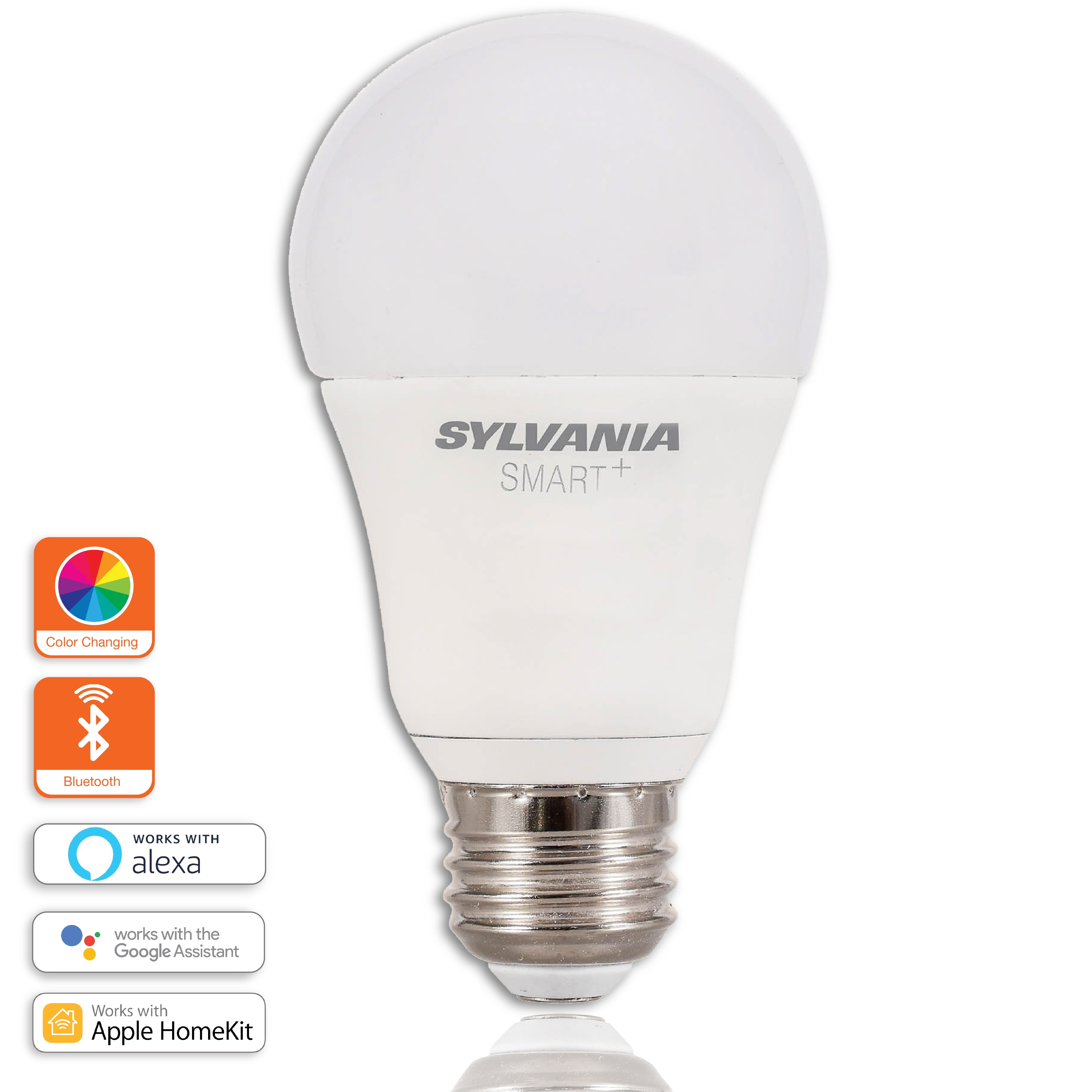 Sylvania Smart Led A19 Light Bulb 60 Watt Dimmable Color Adj 1pk