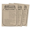 thumbnail image 1 of Inkdotpot Bridal Wedding ShowerGameBachelorette Party ActivityGameCards 50-PackRustic Kraft Mason JarWhy Do We Do That, 1 of 1