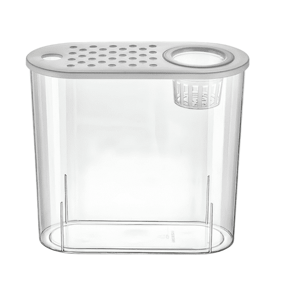 2 Gallon Plastic Fish Tank – Desktop Betta Fish Tank Starter Kit with Lid for Small Aquatic Pets