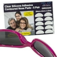 thumbnail image 6 of GMS Optical Half Moon Shaped Contour Silicone Nose Pads 1.3mm x 18mm Clear (5 Pair), 6 of 6