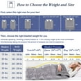 thumbnail image 7 of OMYSTYLE Reversible Weighted Blanket, Warm Short Plush and Cool Tencel Fabric Double-Sided Weighted Blanket for Couples, kids and Adults - Carry Bag Included, 7 of 7