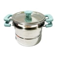 thumbnail image 1 of jifeng Frying Pan Soup Pot Stainless Steel with Kitchen Cookware, Multifunctional Egg Blue soup pot, 1 of 9