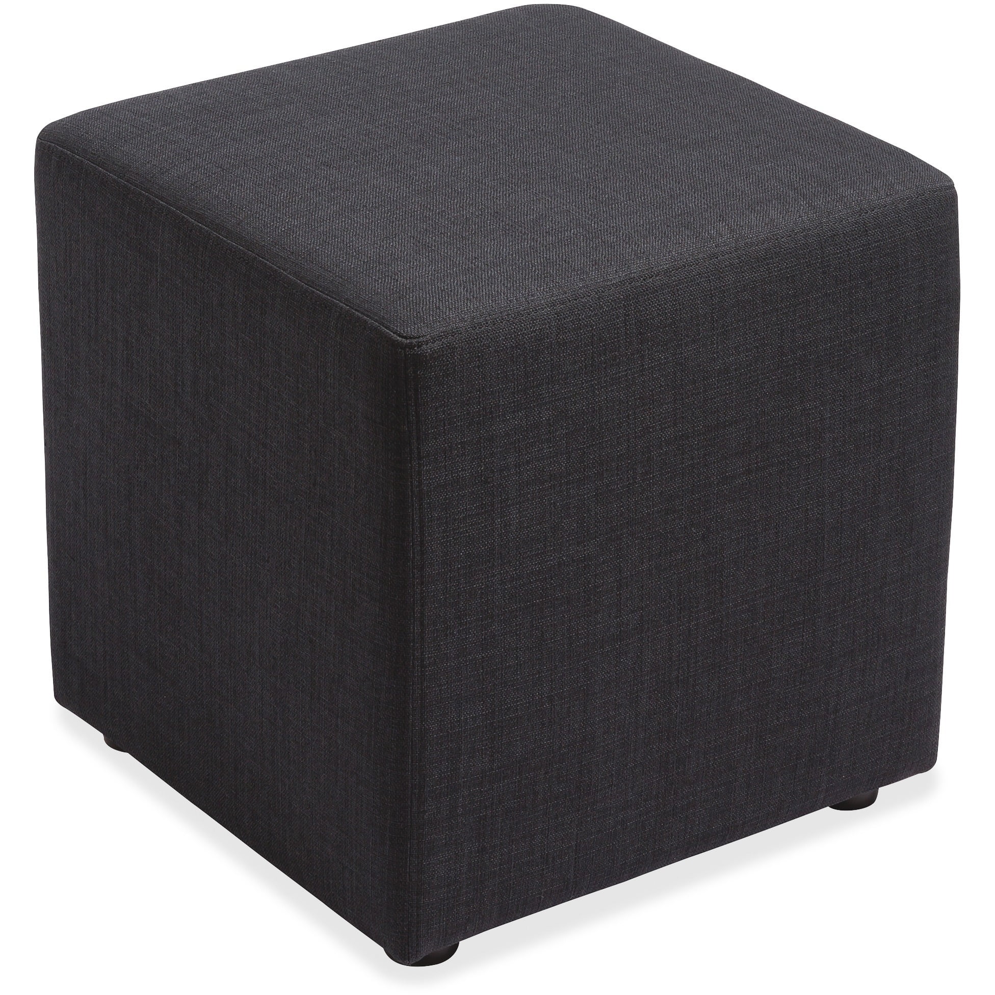 Lorell Fabric Cube Chair, Black