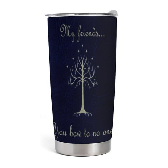 The Lord of the Rings War of Rohirr With Straw Travel Mug With Photo 20oz Darkness The Return of The King,Tween Travel Mug That Fits In Cup Holder Unisex Gifts Each,Besetuui