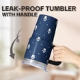 thumbnail image 5 of 20OZ Dog Pattern Travel Tumbler with Handle Stainless Steel Insulated Cup Thoughtful Dog Lover Gifts Unique Birthday Christmas Presents for Dog Lovers Women Men Durable and Long Lasting, 5 of 6