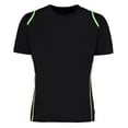 thumbnail image 1 of Gamegear® Cooltex - Camiseta transpirable de manga corta con cuello de redondo para hombre (Negro/Lima Fluorescent), 1 of 2
