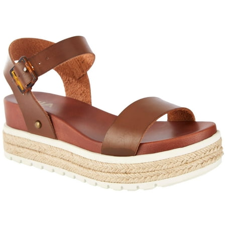 

Mia Womens Ayesha Flat For Me Sandals 6.5 Cognac