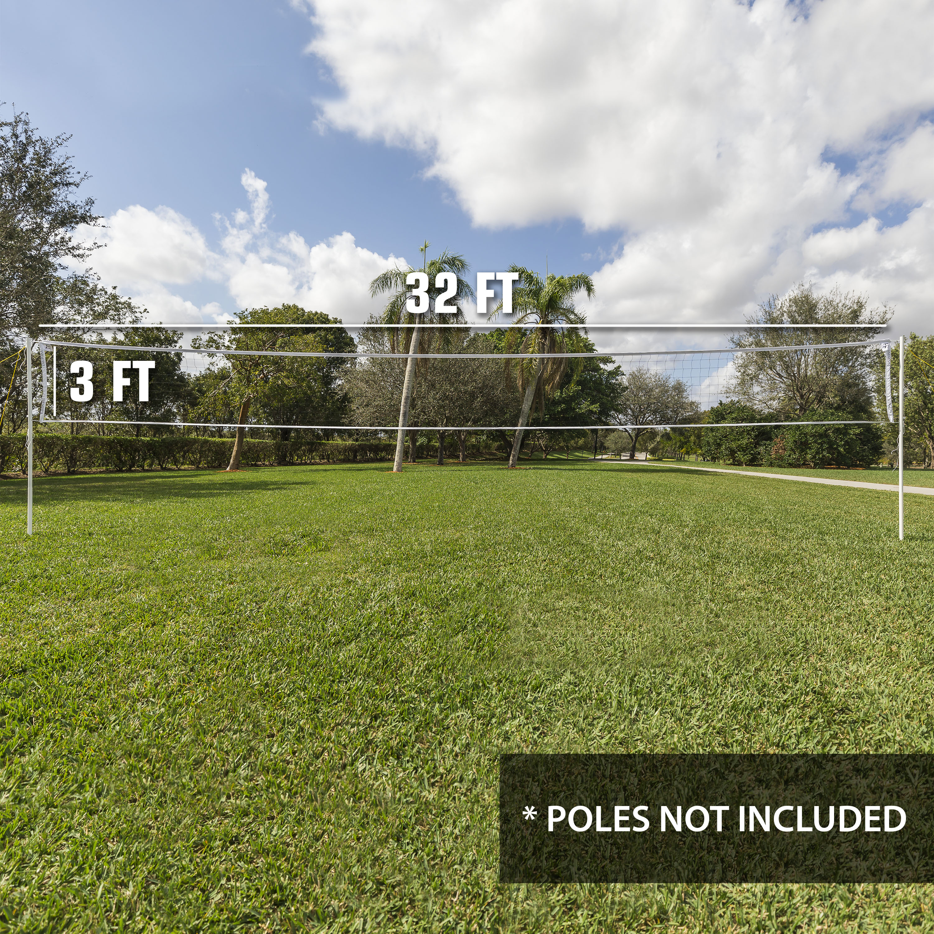 Athletic Works Tournament Volleyball Net 32' x 3' photo 6