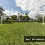 Athletic Works Replacement Volleyball Net, 32 x 3 Full Size Net with a Heavy-Duty Tarpaulin Top, Plus Side and Bottom Tapes