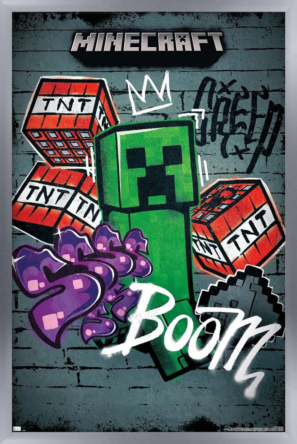 Minecraft - Creeper Do Not Enter Wall Poster, 22.375" x 34"