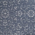 thumbnail image 3 of Couristan 2.25' x 11.75' Navy Blue and Ivory Floral Rectangular Outdoor Area Throw Runner, 3 of 4