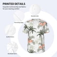 thumbnail image 3 of KLL Vintage Palm Trees for Men's Baseball Shirts,Short Sleeve Casual Shirts Button Down Shirt for Men Beach Summer Wedding Shirt-Large, 3 of 7