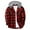 Wine, variant on Ccpelsie Long Sleeve Shirts for Men Fall Button Down Plaid Hoodie Jackets Casual Flannel Comfort Stylish Hooded Tops(Dark Green,L)