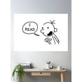 thumbnail image 2 of Wimpy Kid Greg Heffley Says I Read Poster Wall Art, Modern Wall Decor For Living Room Bedroom, 8x12 UNFRAMED, 2 of 3