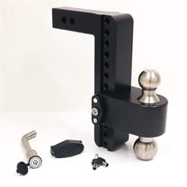 Weigh Safe Adjustable Ball Mount - 10 Drop with 2" Shank (Black ...