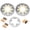 Gold, variant on Front Rear Brake Discs Rotors Pads For YAMAHA MT-09 / ABS 2014-2021 XSR 900 ABS 2016-2021