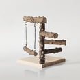 thumbnail image 6 of Bird Tabletop Training Stand Perch, Portable Parrot Tee Play Stands, Bird Cage Gym Playground for Small Medium Parakeets Style A, 6 of 9