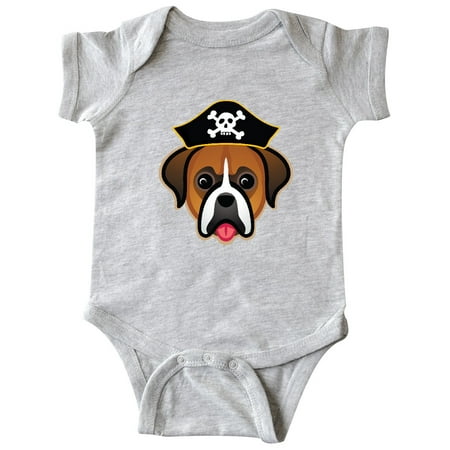 

Inktastic Boxer Dog Funny Pirate Gift Baby Boy or Baby Girl Bodysuit