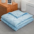 thumbnail image 4 of IMossad Cooling Blankets Blue Cotton/Spandex Cooling Quilt, 60 in x 80 in, 4 of 7