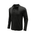 thumbnail image 2 of SAYOO Camiseta de manga larga para hombre, cuello alto, color sólido, jersey con escote de cremallera suave, tops informales ajustados para hombre SAYOO S M L XL XXL, 2 of 7