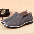 thumbnail image 5 of Mens Casual Mesh Loafers Summer Breathable Walking Shoes Comfortable Lightweight Driving Shoes Travelling Fashion Shoes Gray 8.5 US, 5 of 7