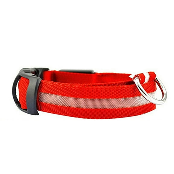 Frogued Puppy Dog Cat Night Safety Flashing Luminous LED Light Adjustable Pet Collar