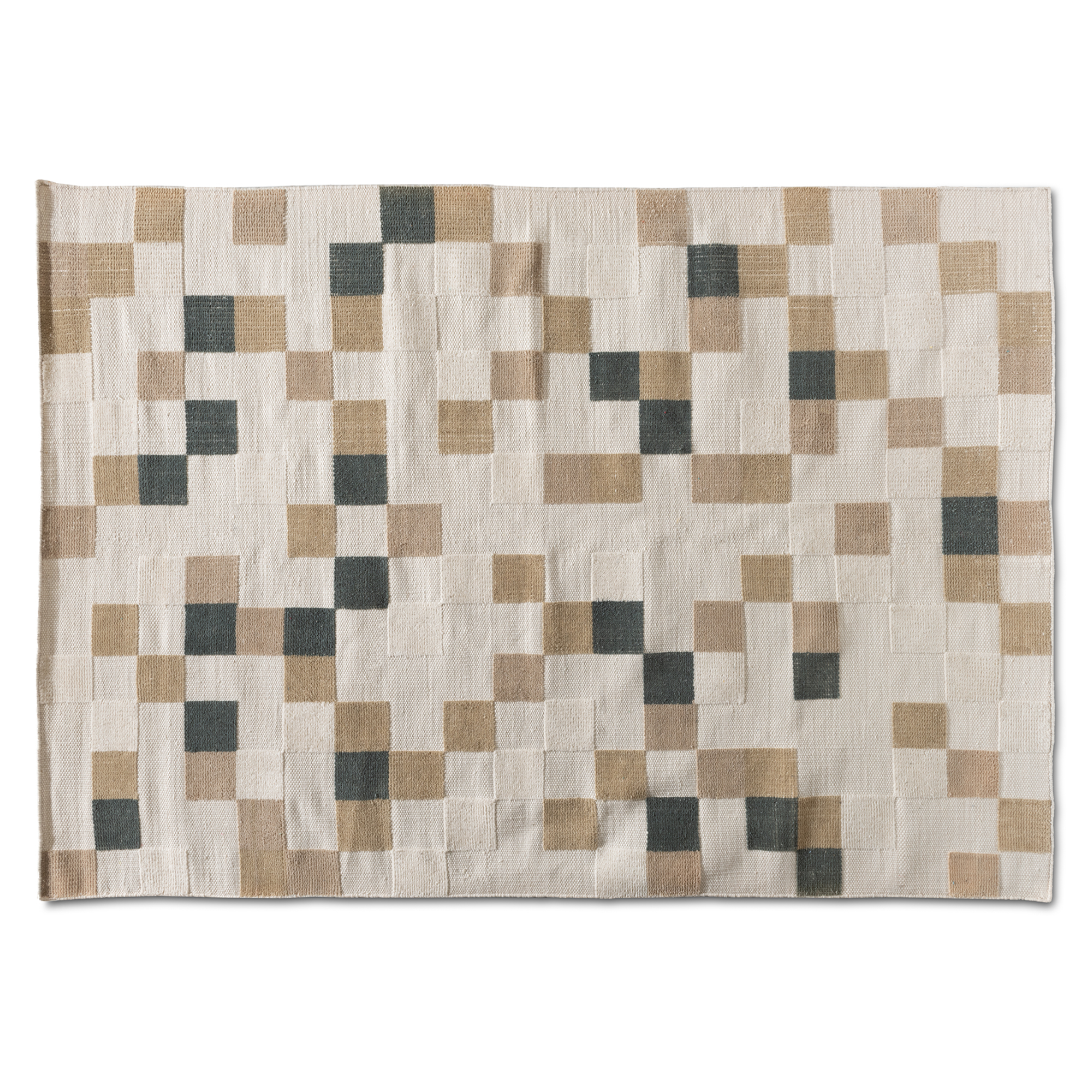 Baxton Studio Barbon Modern and Contemporary 5' x 7' Ivory and Gray Outdoor Rug
