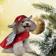 thumbnail image 2 of JANGSLNG Pet Winter Clothes Prince Knight Fire Suit Cosplay Costume Keep Warm Funny Coat Holiday Party Dress Up Small Dogs Christmas Halloween Costume Pet Supplies, 2 of 7