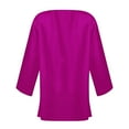 thumbnail image 4 of tklpehg Winter Coats for Women Lightweight Open Front cardigan Coats Overcoat Long Sleeve Solid Color Loose Fall Coat Leisure Outwear Hot Pink XL, 4 of 5