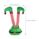 thumbnail image 4 of piezas de piernas de elfo navideñas para decoración de fiestas, adornos de exterior, piernas de elfo de peluche, 4 of 8