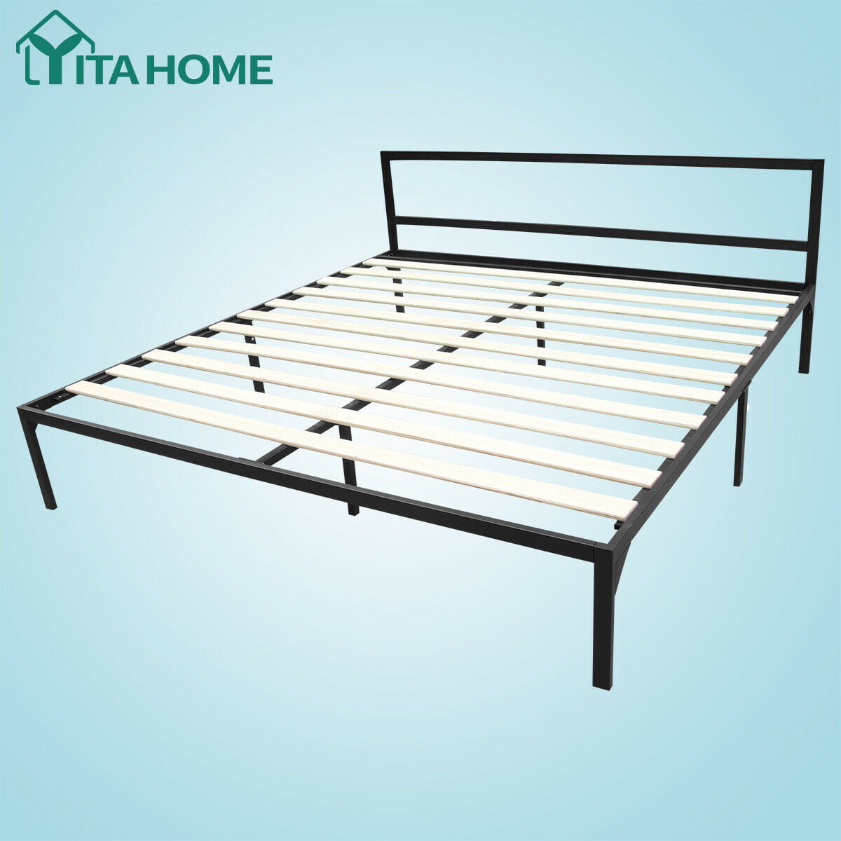 Yitahome King Size Metal Platform Bed, King Bed Foundation