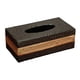 thumbnail image 5 of Porta pañuelos de piel sintética con base magnética para hotel y restaurante. negro grande, 5 of 7