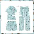 thumbnail image 6 of Chiikawa Cartoon Cute Hachiware Pajamas Women's Summer New Short-sleeved Home Wear Three-piece Set, 6 of 10