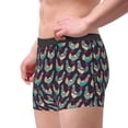 thumbnail image 2 of Gaeub Bohemian Chicken Print Men's Boxer Briefs,Super Fit Boxer Briefs for Men,Quick-Dry Underwear with 4-Way Stretch-Medium, 2 of 5