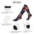 thumbnail image 5 of Lsque Bowling Ball And Flame Pattern Sport Compression Socks for Men & Women 15-20 mmHg Knee High Nurse Pregnant Running Medical and Travel Athletic, 5 of 6