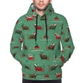 thumbnail image 2 of Bingfone Christmas Dachshund Men's Drawstring Hoodie Long Sleeve Pocket Sweatshirts-Small, 2 of 6