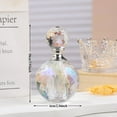 thumbnail image 3 of ABCISI 14ML Crystal-Glass Empty Perfume Bottle, Decorative Perfume Bottles, Circle Vintage Refillable Small Essential Oil Bottles, Home Decoration Gifts for Women (AB-Dazzling Colors), 3 of 14